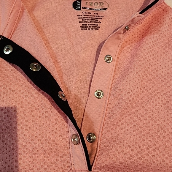 Izod womens cool fx XL Pink x-treme function golf 100% polyester - Picture 3 of 3